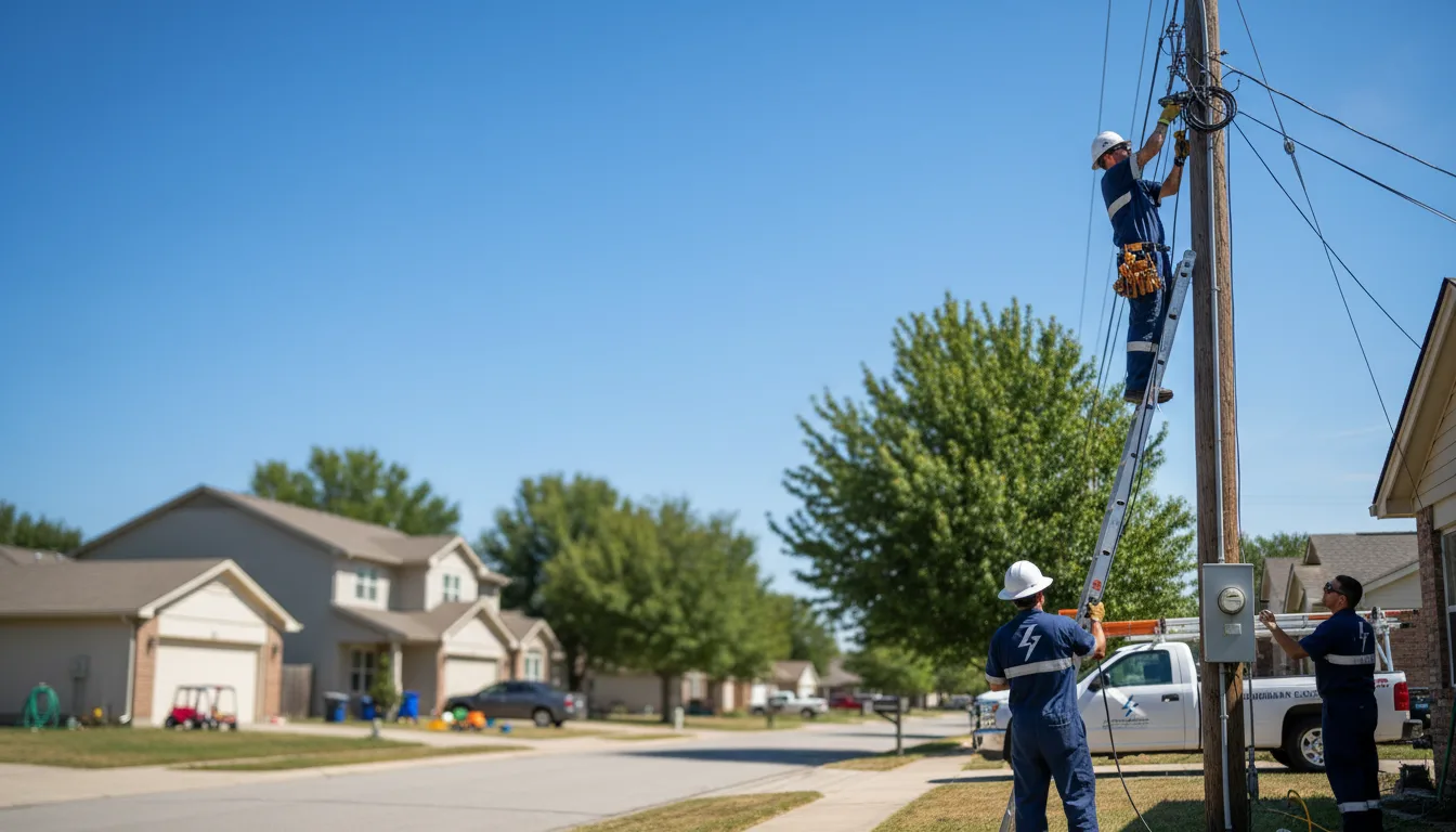 Residential electrician providing installation services in Albertson, NY